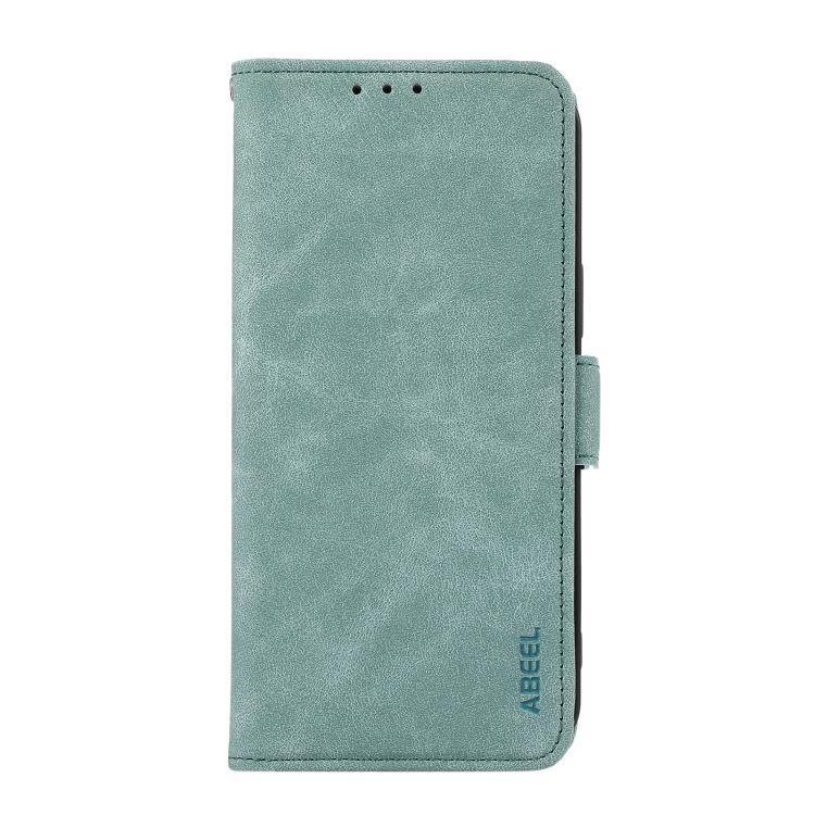 For iPhone 17 Air ABEEL Frosted Magnetic RFID Leather Phone Case(Cyan) - free shipping - PMc TechLife - Order now!