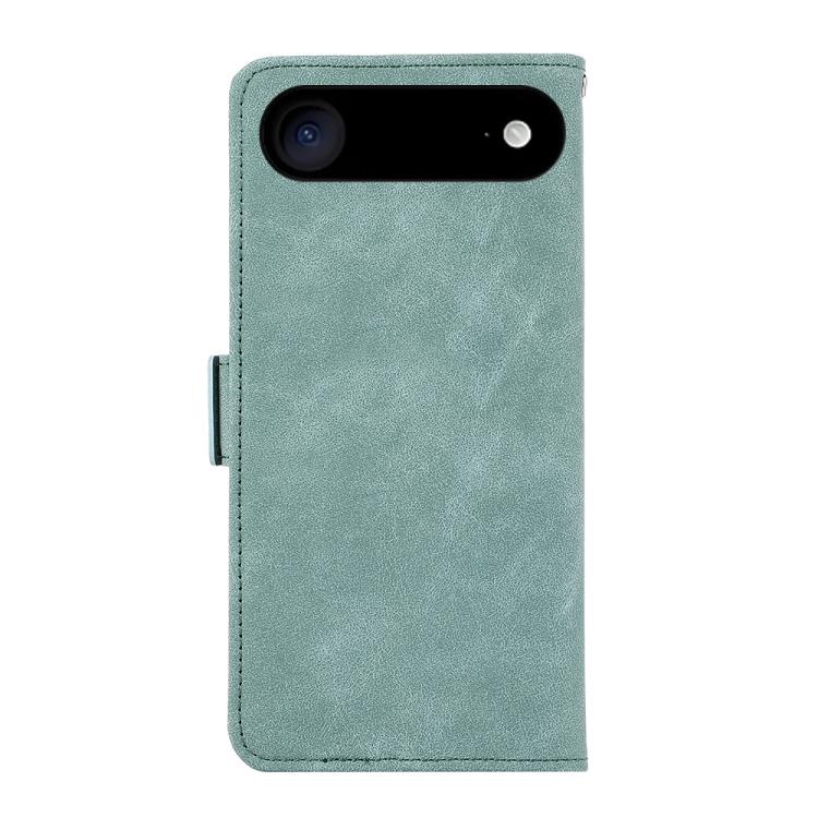 For iPhone 17 Air ABEEL Frosted Magnetic RFID Leather Phone Case(Cyan) - free shipping - PMc TechLife - Order now!