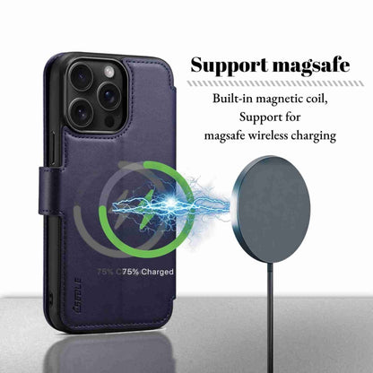 For iPhone 14 / 13 ESEBLE E1 Nappa Texture MagSafe Holder Leather Phone Case(Dark Blue) - iPhone 14 Cases by ESEBLE | Online Shopping South Africa | PMC Jewellery | Buy Now Pay Later Mobicred