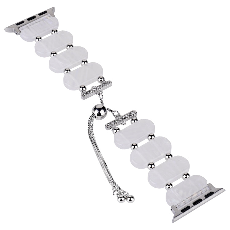 For Apple Watch Series 5 44mm Resin Retractable Chain Watch Band(Fluorescent) - Watch Bands by PMC TechLife | Online Shopping South Africa | PMC TechLife