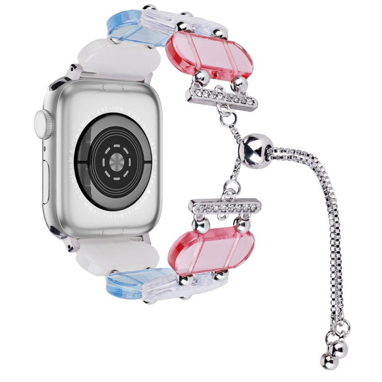 For Apple Watch Series 2 38mm Resin Retractable Chain Watch Band(Colors) - Watch Bands by PMC TechLife | Online Shopping South Africa | PMC TechLife