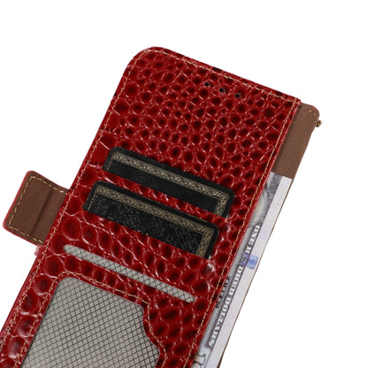 For Google Pixel 9 Pro Crocodile Top Layer Cowhide Leather Phone Case(Red) - Google Cases by PMC Jewellery | Online Shopping South Africa | PMC Jewellery | Buy Now Pay Later Mobicred