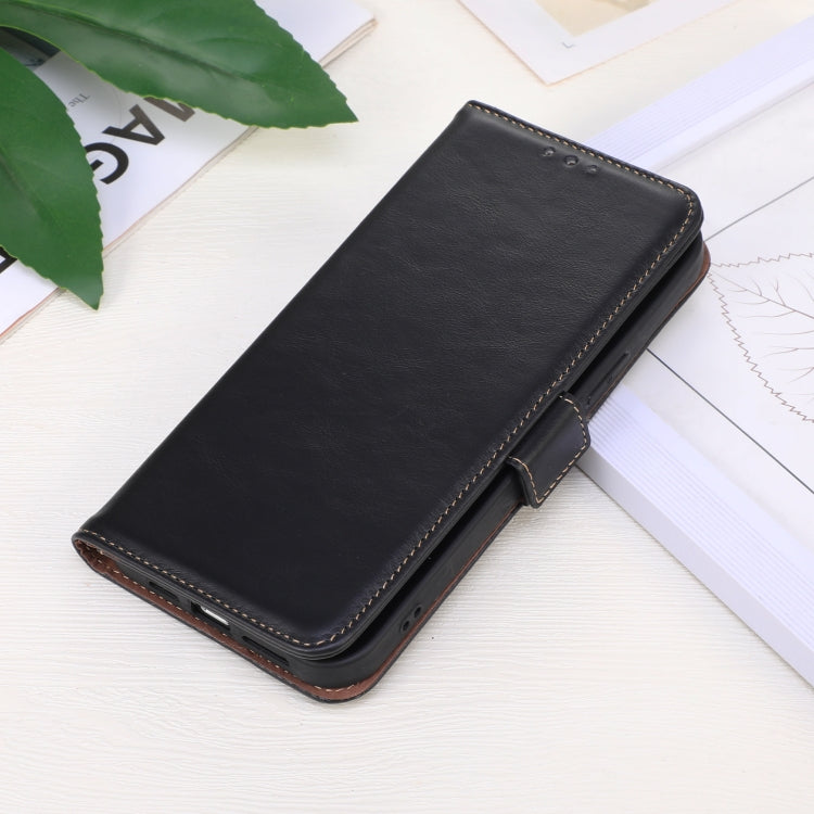 For Google Pixel 9 Crazy Horse Top Layer Cowhide Leather Phone Case(Black) - free shipping - PMC TechLife - Order now!