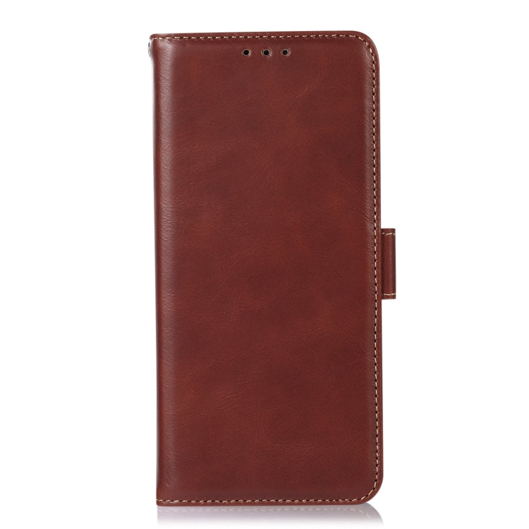 For Google Pixel 9 Crazy Horse Top Layer Cowhide Leather Phone Case(Brown) - Google Cases by PMC TechLife | Online Shopping South Africa | PMC TechLife | Buy Now Pay Later Mobicred