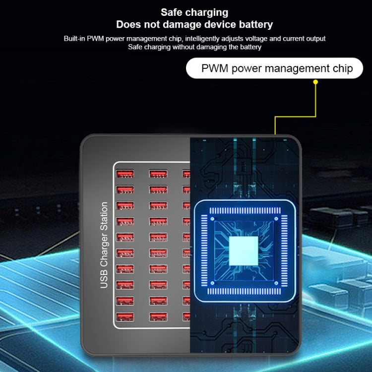 YFY-A77 250W 50 Ports USB Smart Charging Station(US Plug) - Multifunction Charger by PMC Jewellery | Online Shopping South Africa | PMC Jewellery | Buy Now Pay Later Mobicred