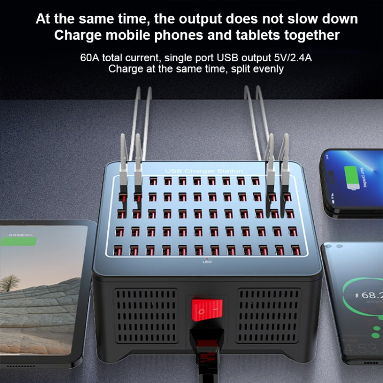YFY-A78 300W 60 Ports USB Smart Charging Station(US Plug) - free shipping - PMC Jewellery - Order now!