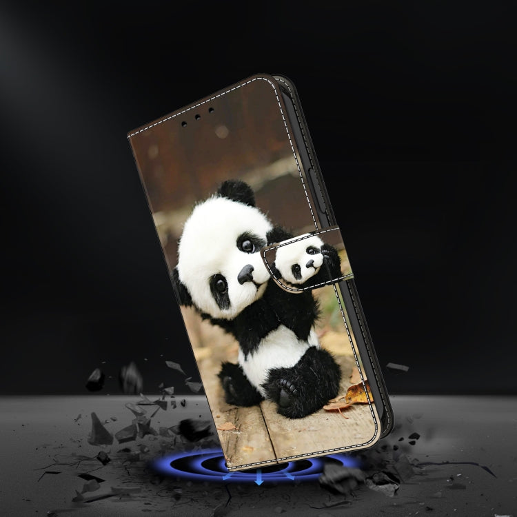 For Google Pixel 9 Crystal Painted Leather Phone case(Panda) - Google Cases by PMC TechLife | Online Shopping South Africa | PMC TechLife | Buy Now Pay Later Mobicred