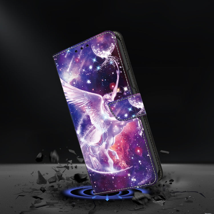For Google Pixel 9 Pro Crystal Painted Leather Phone case(Unicorn) - Google Cases by PMC TechLife | Online Shopping South Africa | PMC TechLife | Buy Now Pay Later Mobicred