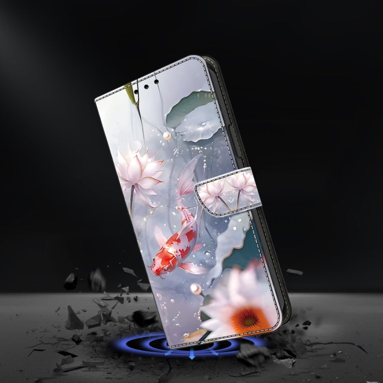 For Google Pixel 9 Pro Crystal Painted Leather Phone case(Koi) - Google Cases by PMC TechLife | Online Shopping South Africa | PMC TechLife | Buy Now Pay Later Mobicred