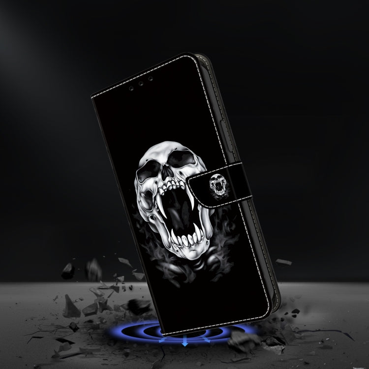 For Google Pixel 9 Pro Crystal Painted Leather Phone case(Skull) - Google Cases by PMC TechLife | Online Shopping South Africa | PMC TechLife | Buy Now Pay Later Mobicred