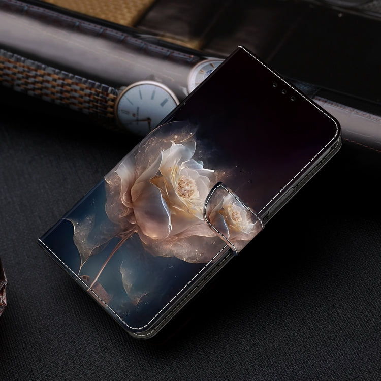 For Google Pixel 9 Pro Crystal Painted Leather Phone case(Peony) - Google Cases by PMC TechLife | Online Shopping South Africa | PMC TechLife | Buy Now Pay Later Mobicred