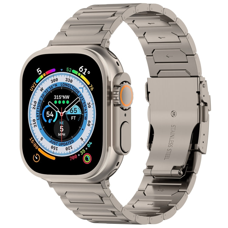 For Apple Watch Ultra 2 49mm I-Shaped Titanium Metal Watch Band(Titanium) - Watch Bands by PMC TechLife | Online Shopping South Africa | PMC TechLife | Buy Now Pay Later Mobicred