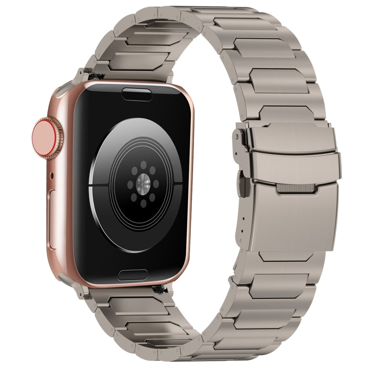 For Apple Watch Series 5 44mm I-Shaped Titanium Metal Watch Band(Titanium) - free shipping - PMC TechLife - Order now!