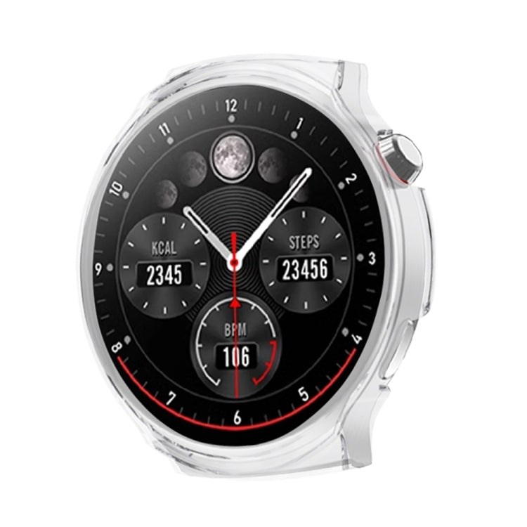 For Aigo Smart Watch V8 Half Coverage PC Watch Protective Case(Transparent) - Watch Case by PMC TechLife | Online Shopping South Africa | PMC TechLife