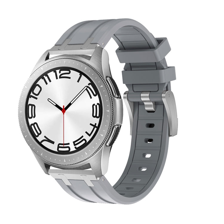 22mm Flat Head Silicone Watch Band(Silver Grey) - free shipping - PMC TechLife - Order now!