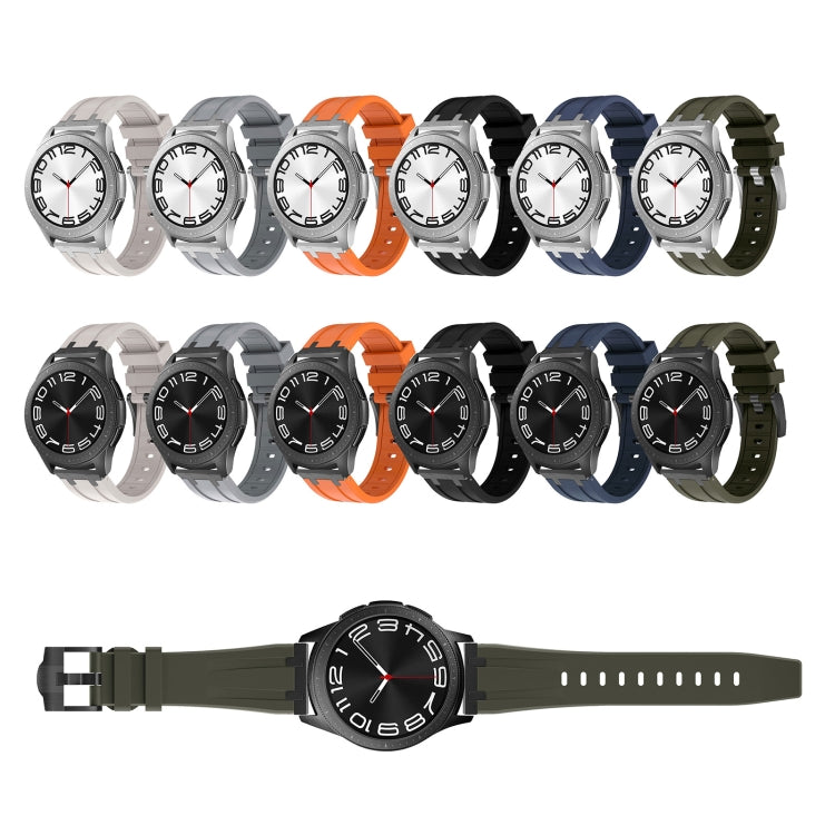 22mm Flat Head Silicone Watch Band(Silver Grey) - free shipping - PMC TechLife - Order now!