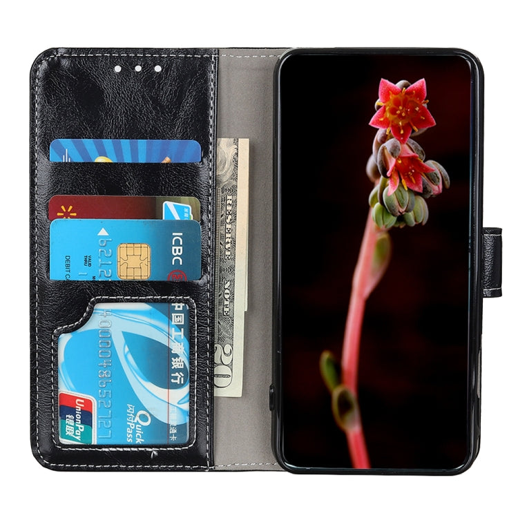 For Google Pixel 9 Retro Crazy Horse Texture Flip Leather Phone Case(Black) - Google Cases by PMC TechLife | Online Shopping South Africa | PMC TechLife | Buy Now Pay Later Mobicred
