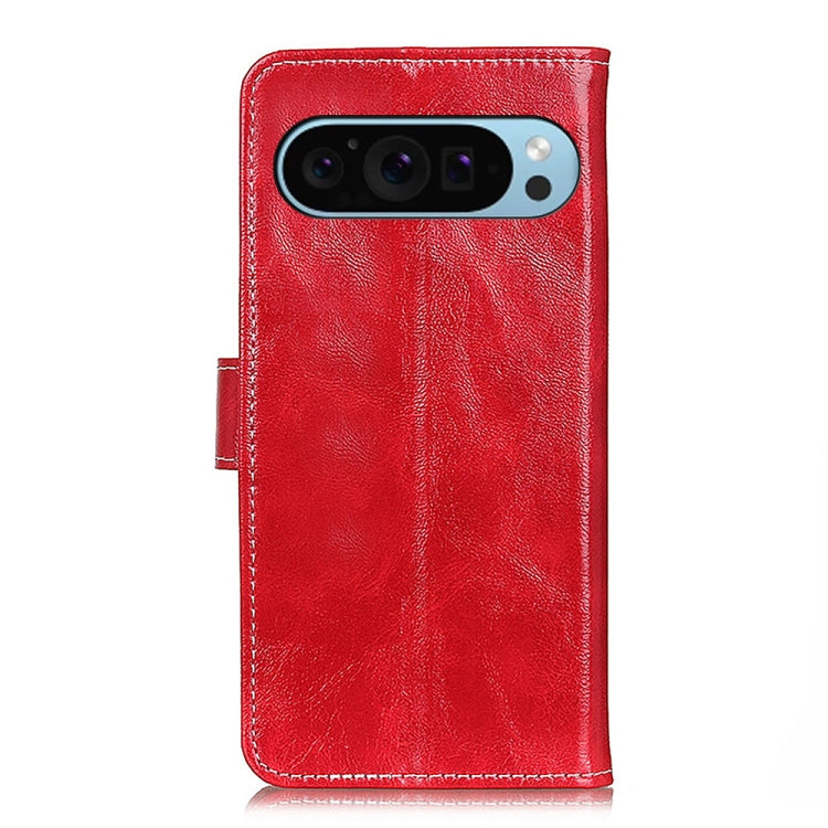 For Google Pixel 10 / 9 Retro Crazy Horse Texture Flip Leather Phone Case(Red) - Google Cases by PMC TechLife | Online Shopping South Africa | PMC TechLife | Buy Now Pay Later Mobicred