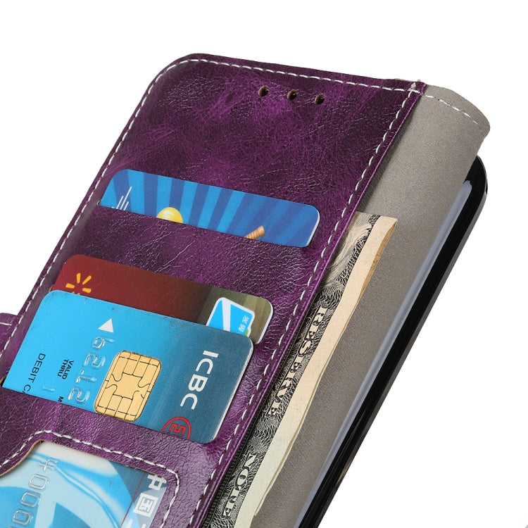 For Google Pixel 9 Retro Crazy Horse Texture Flip Leather Phone Case(Purple) - Google Cases by PMC TechLife | Online Shopping South Africa | PMC TechLife | Buy Now Pay Later Mobicred