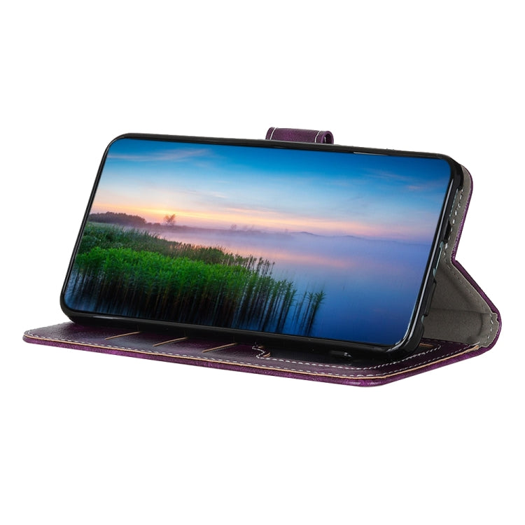 For Google Pixel 9 Retro Crazy Horse Texture Flip Leather Phone Case(Purple) - Google Cases by PMC TechLife | Online Shopping South Africa | PMC TechLife | Buy Now Pay Later Mobicred