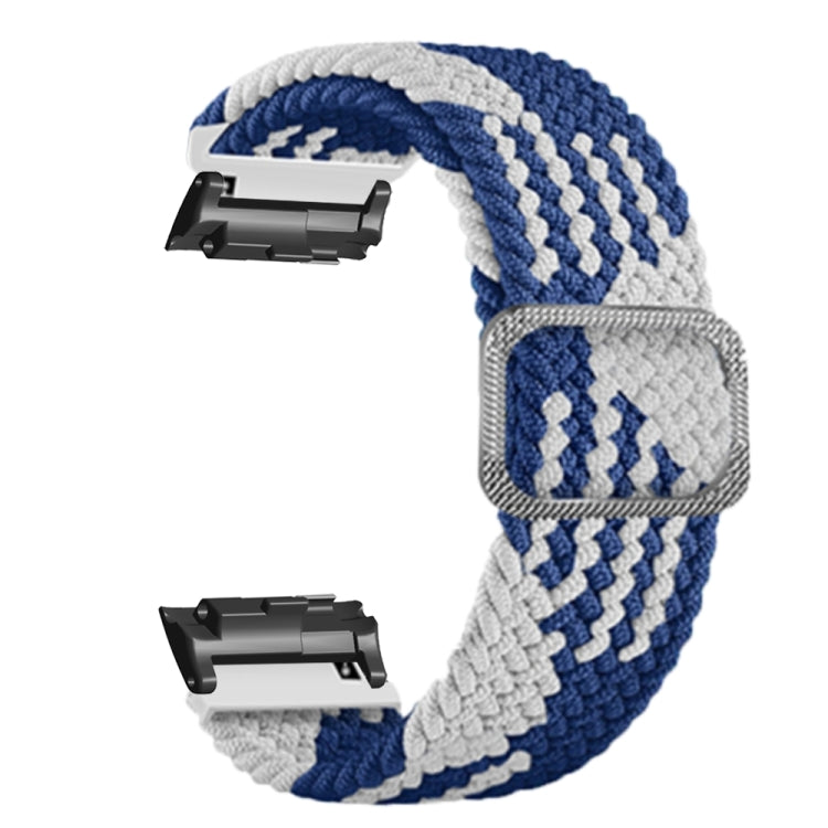 For Huawei Watch D Adjustable Woven Nylon Watch Band(Blue White) - Watch Bands by PMC TechLife | Online Shopping South Africa | PMC TechLife