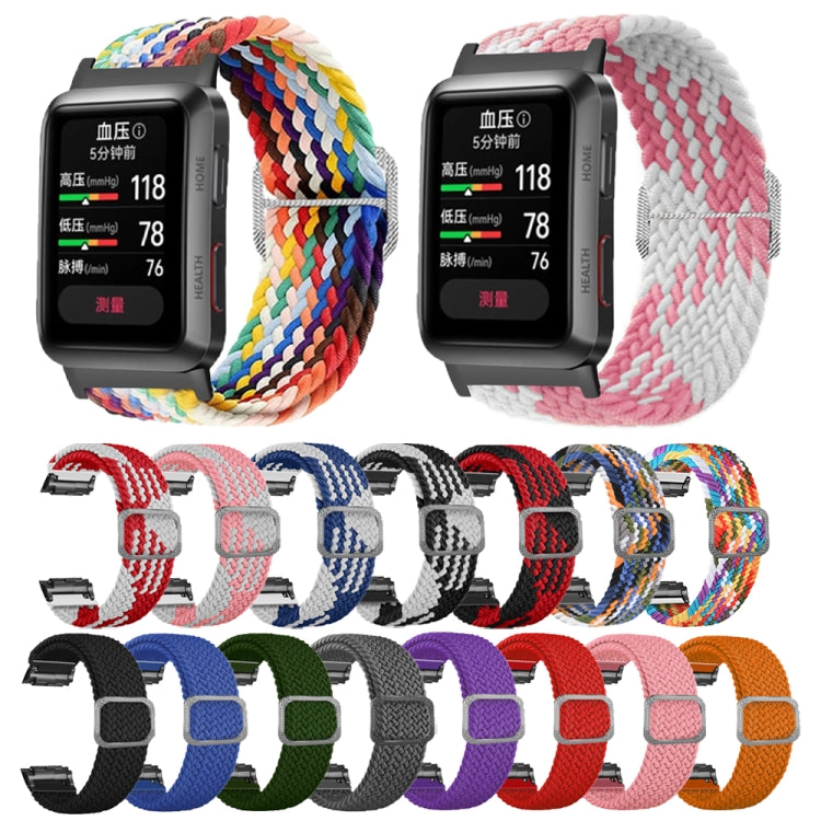 For Huawei Watch D Adjustable Woven Nylon Watch Band(Rainbow) - Watch Bands by PMC TechLife | Online Shopping South Africa | PMC TechLife