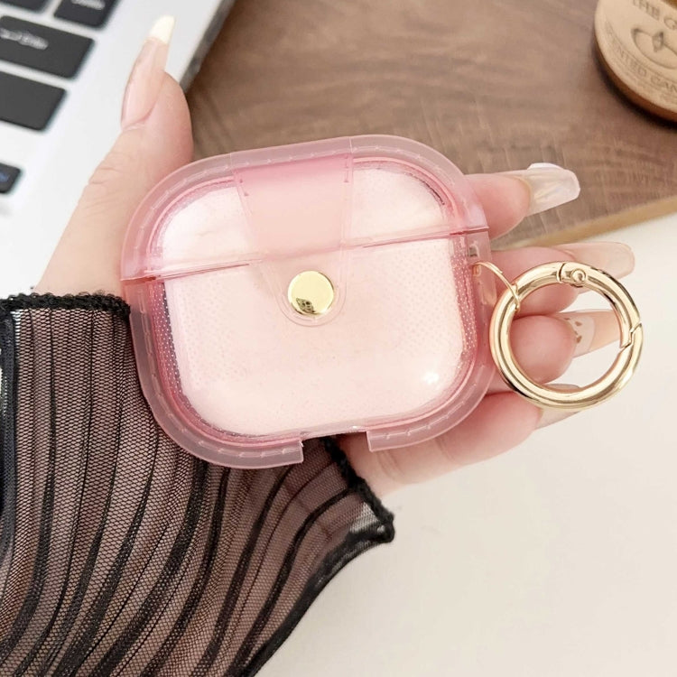 For AirPods 3 Magnetic Clear Armor TPU TWS Earphone Case(Pink) - For AirPods 3 by PMC Jewellery | Online Shopping South Africa | PMC Jewellery | Buy Now Pay Later Mobicred