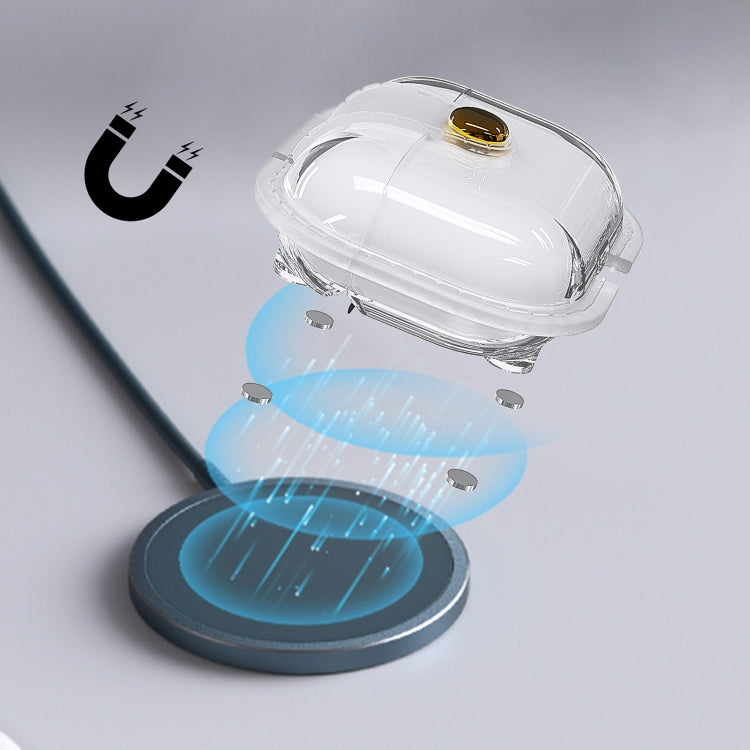 For AirPods 3 Magnetic Clear Armor TPU TWS Earphone Case(Pink) - For AirPods 3 by PMC Jewellery | Online Shopping South Africa | PMC Jewellery | Buy Now Pay Later Mobicred