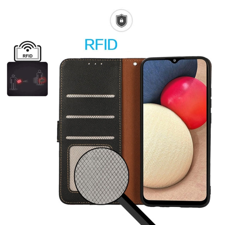 For Google Pixel 10 Pro / 9 Pro KHAZNEH Litchi Texture Leather RFID Phone Case(Black) - Google Cases by PMC TechLife | Online Shopping South Africa | PMC TechLife | Buy Now Pay Later Mobicred