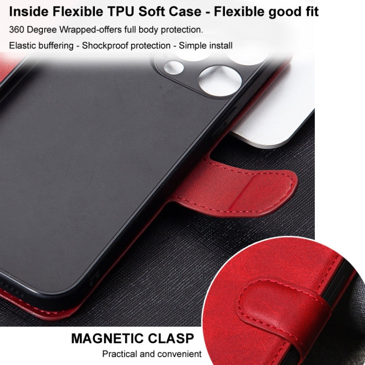 For Samsung Galaxy S24 5G IMAK Count Series Flip Leather Phone Case(Red) - Galaxy S24 5G Cases by imak | Online Shopping South Africa | PMC Jewellery | Buy Now Pay Later Mobicred