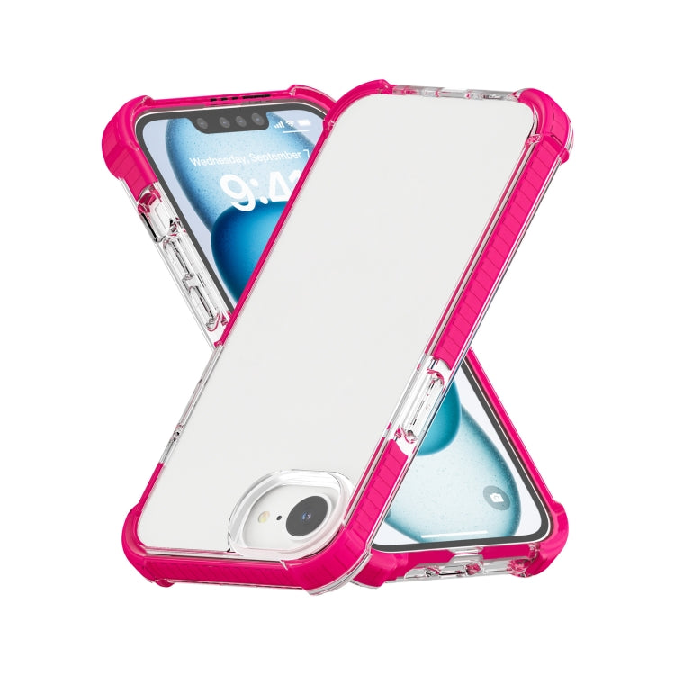 For iPhone 16e Acrylic Full Coverage Shockproof Phone Case(Pink) - iPhone 16e Cases by PMC TechLife | Online Shopping South Africa | PMC TechLife | Buy Now Pay Later Mobicred