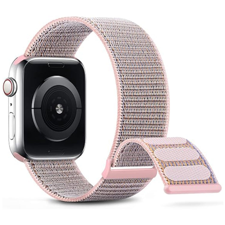 For Apple Watch Series 7 45mm Dual Hook and Loop Nylon Watch Band(Silt) - Watch Bands by PMC TechLife | Online Shopping South Africa | PMC TechLife