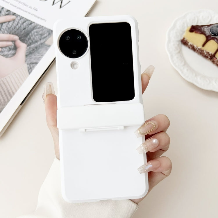 For OPPO Find N3 Flip Skin Feel PC Full Coverage Shockproof Phone Case(White) - free shipping - PMC TechLife - Order now!