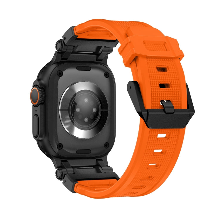 For Apple Watch Ultra 49mm Explorer TPU Watch Band(Black Orange) - free shipping - PMC TechLife - Order now!