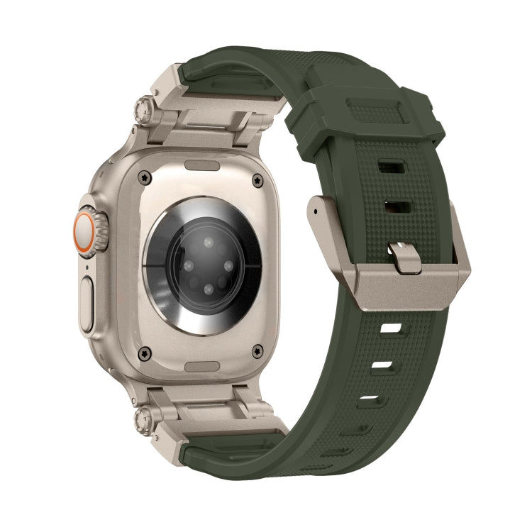 For Apple Watch SE 2022 44mm Explorer TPU Watch Band(Titanium Green) - free shipping - PMC TechLife - Order now!