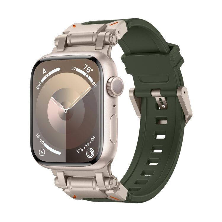 For Apple Watch 42mm Explorer TPU Watch Band(Titanium Green) - free shipping - PMC TechLife - Order now!