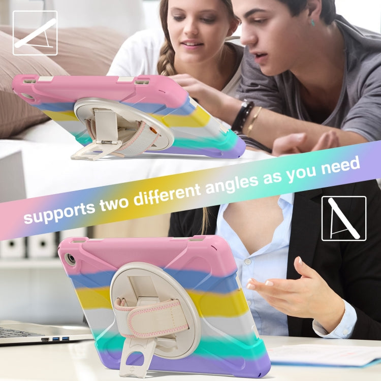 For Amazon Kindle Fire HD10 2023 Silicone Hybrid PC Full Body Tablet Case(Colorful Pink) - Amazon by PMC TechLife | Online Shopping South Africa | PMC TechLife | Buy Now Pay Later Mobicred
