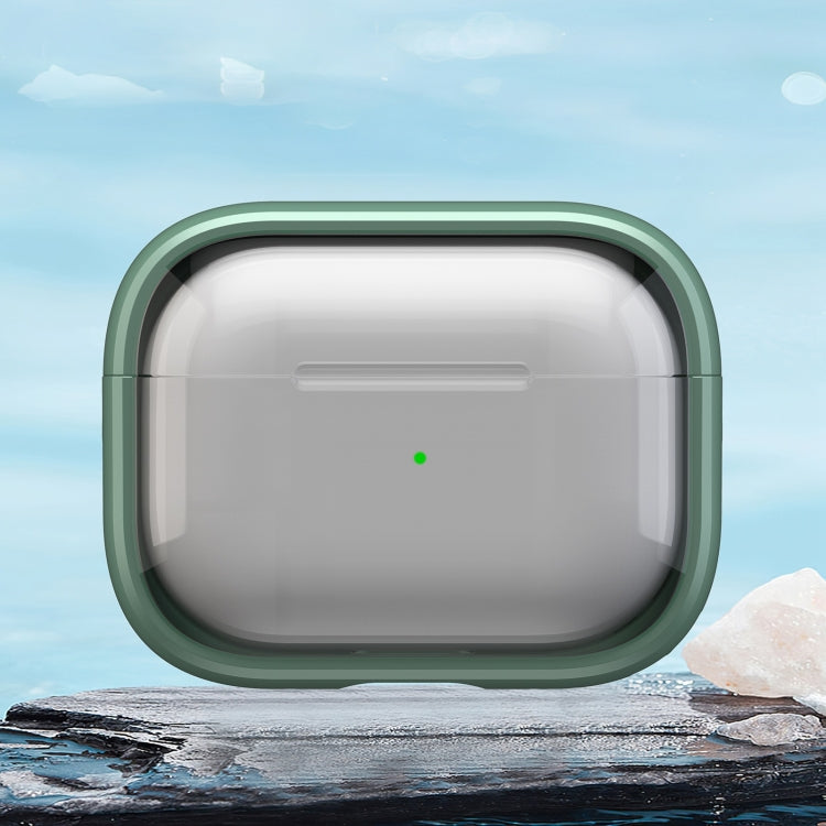 For AirPods Pro 2  TPU Hybrid PC Case with Holder(Green) - For AirPods Pro 2 by PMC Jewellery | Online Shopping South Africa | PMC Jewellery | Buy Now Pay Later Mobicred