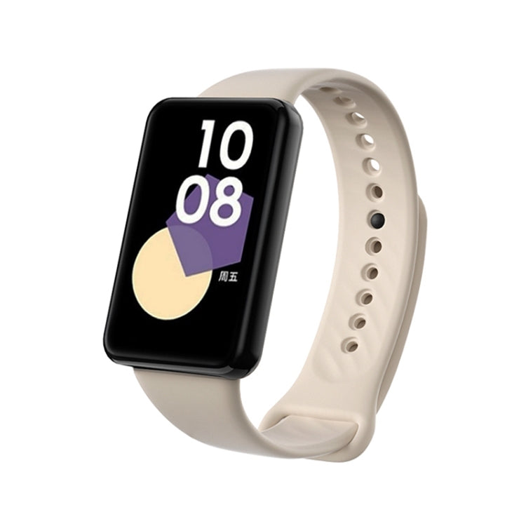 For Honor Band 9 Black Buckle TPU Watch Band(Creamy White) - Watch Bands by PMC TechLife | Online Shopping South Africa | PMC TechLife