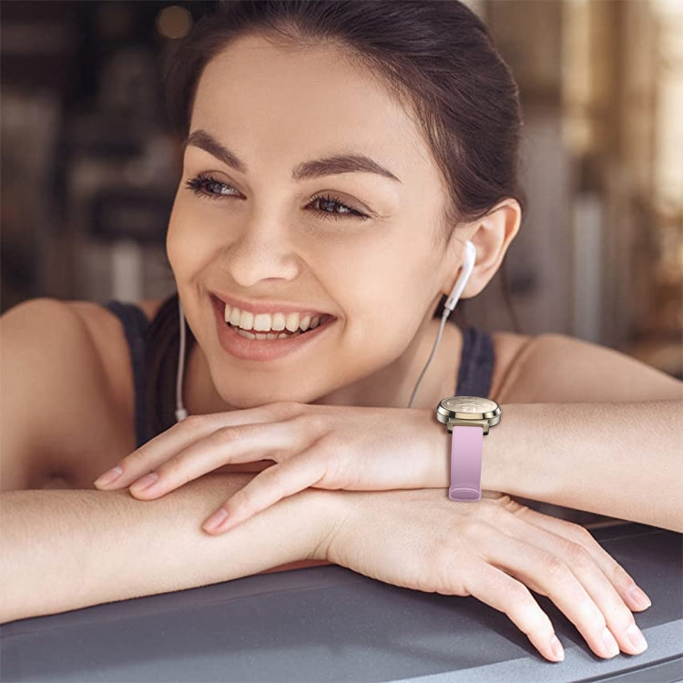 For Garmin Lily 2 Silicone Watch Band Wristband(Purple) - Watch Bands by PMC TechLife | Online Shopping South Africa | PMC TechLife