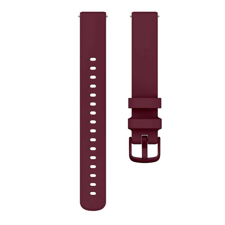 For Garmin Lily 2 Silicone Watch Band Wristband(Wine Red) - Watch Bands by PMC TechLife | Online Shopping South Africa | PMC TechLife