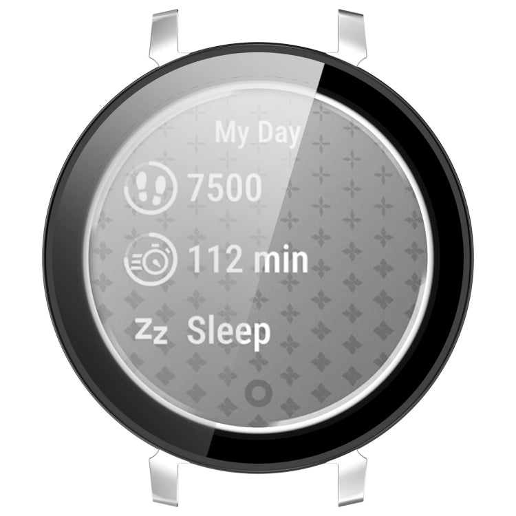 For Garmin Lily 2 PC + Tempered Film Integrated Watch Protective Case(Black) - Watch Cases by PMC TechLife | Online Shopping South Africa | PMC TechLife