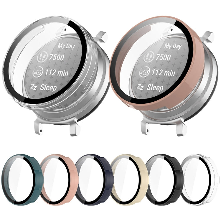 For Garmin Lily 2 PC + Tempered Film Integrated Watch Protective Case(Pink) - Watch Cases by PMC TechLife | Online Shopping South Africa | PMC TechLife