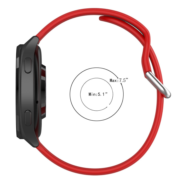 For Xiaomi Watch 2 Solid Color Metal Silver Buckle Silicone Watch Band, Size: S(Grey) - Watch Bands by PMC TechLife | Online Shopping South Africa | PMC TechLife | Buy Now Pay Later Mobicred