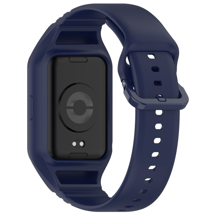 For Xiaomi Mi Band 8 Pro Solid Color Integrated TPU Watch Band(Navy Blue) - Watch Bands by PMC Jewellery | Online Shopping South Africa | PMC Jewellery