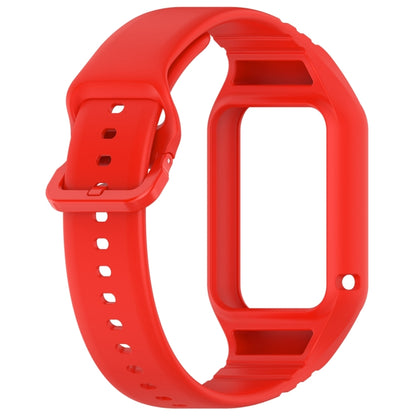 For Xiaomi Mi Band 8 Pro Solid Color Integrated TPU Watch Band(Red) - Watch Bands by PMC Jewellery | Online Shopping South Africa | PMC Jewellery