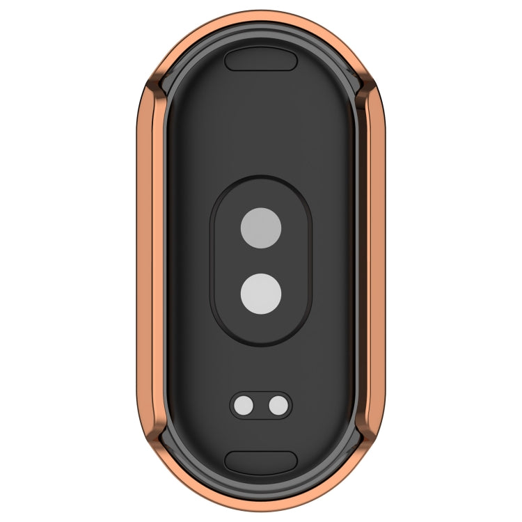 For Xiaomi Mi Band 8 / 9 Ceramic / 10 Ceramic Diamond Half Pack Hollow PC Watch Protective Cover(Rose Gold) - free shipping - PMC TechLife - Order now!