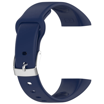 For Mambo Band 6S Solid Color Silver Buckle Silicone Watch Band(Midnight Blue) - Watch Bands by PMC Jewellery | Online Shopping South Africa | PMC Jewellery