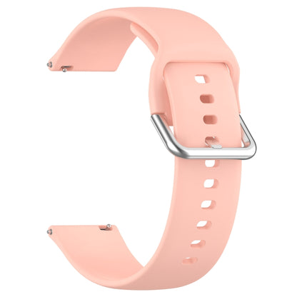 For CMF Watch Pro D395 22mm Solid Color Silver Buckle Silicone Watch Band, Size:L(Light Pink) - Watch Bands by PMC Jewellery | Online Shopping South Africa | PMC Jewellery