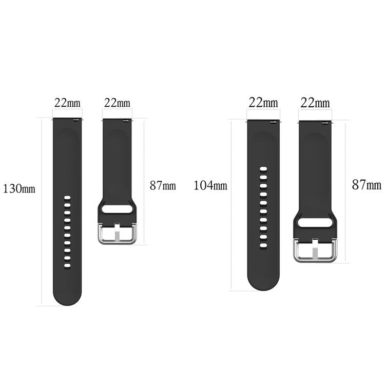 For CMF Watch Pro D395 22mm Solid Color Silver Buckle Silicone Watch Band, Size:L(Teal) - Watch Bands by PMC TechLife | Online Shopping South Africa | PMC TechLife